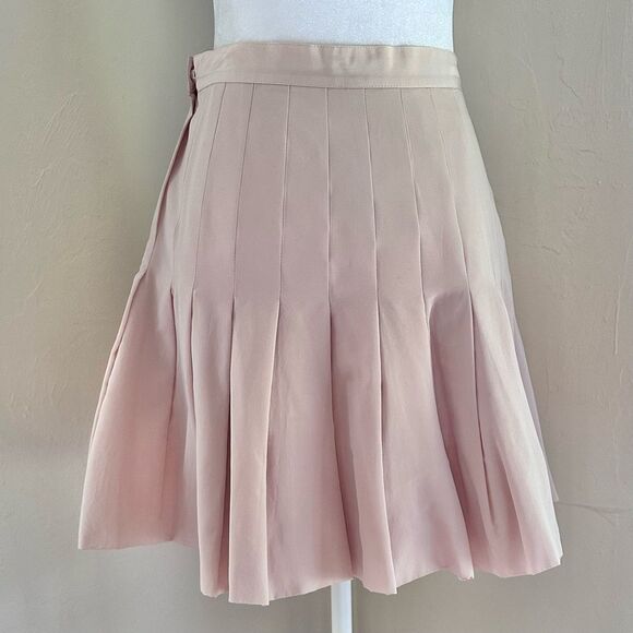 NWOT Blugirl by Blumarine Light Pink Pleated Mini Skirt 40 IT 4 US - Picture 4 of 9